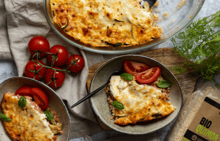 Rețetă fitness: Dovlecei copți cu quinoa și brânză